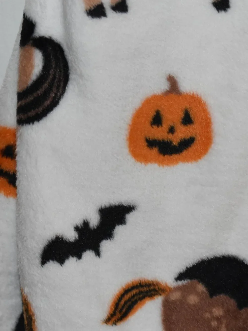 Halloween Costume Horse Bats Jack O Lantern Velvet Plush Fleece Throw Blanket